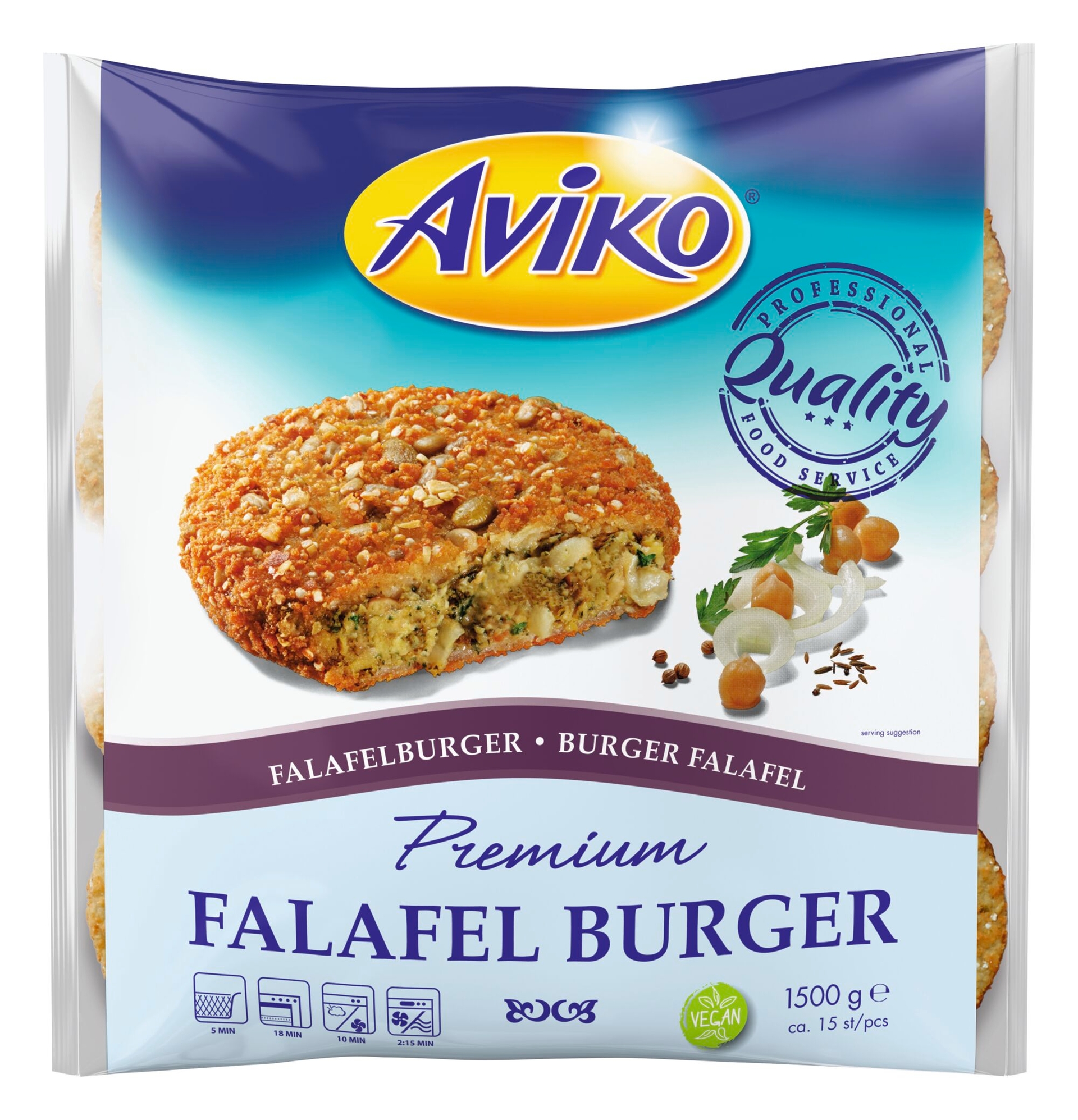 Falafel Burger Aviko dla gastronomii - opakowanie