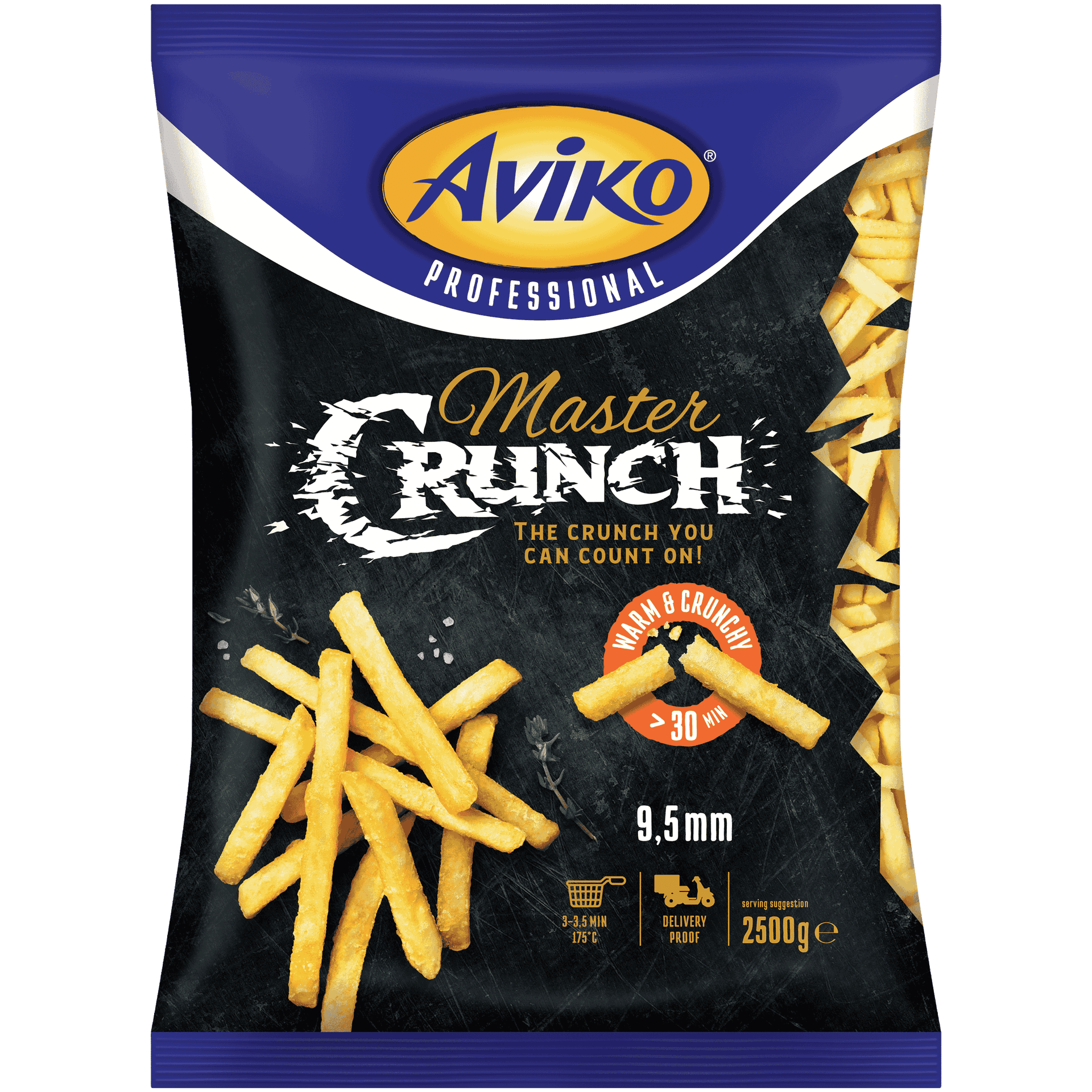 frytki Aviko Master Crunch 9,5 mm do gastronomii opakowanie